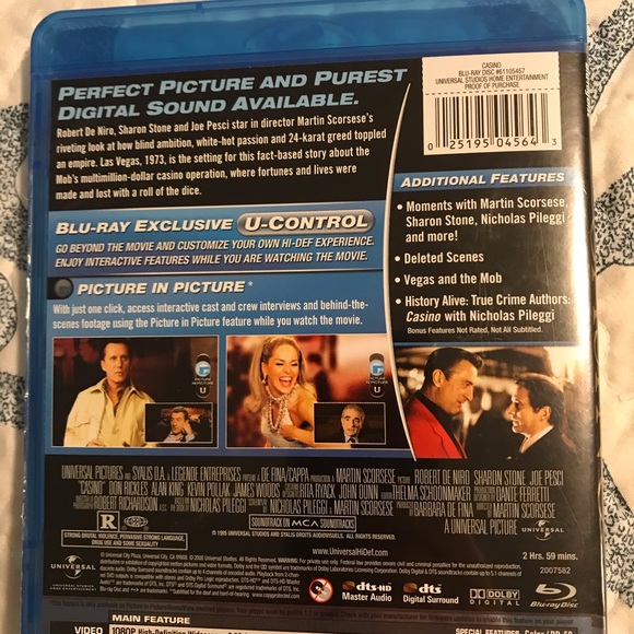 DVDs $5 each or 4 for $10 🎬 Casino - Picture 2 of 2